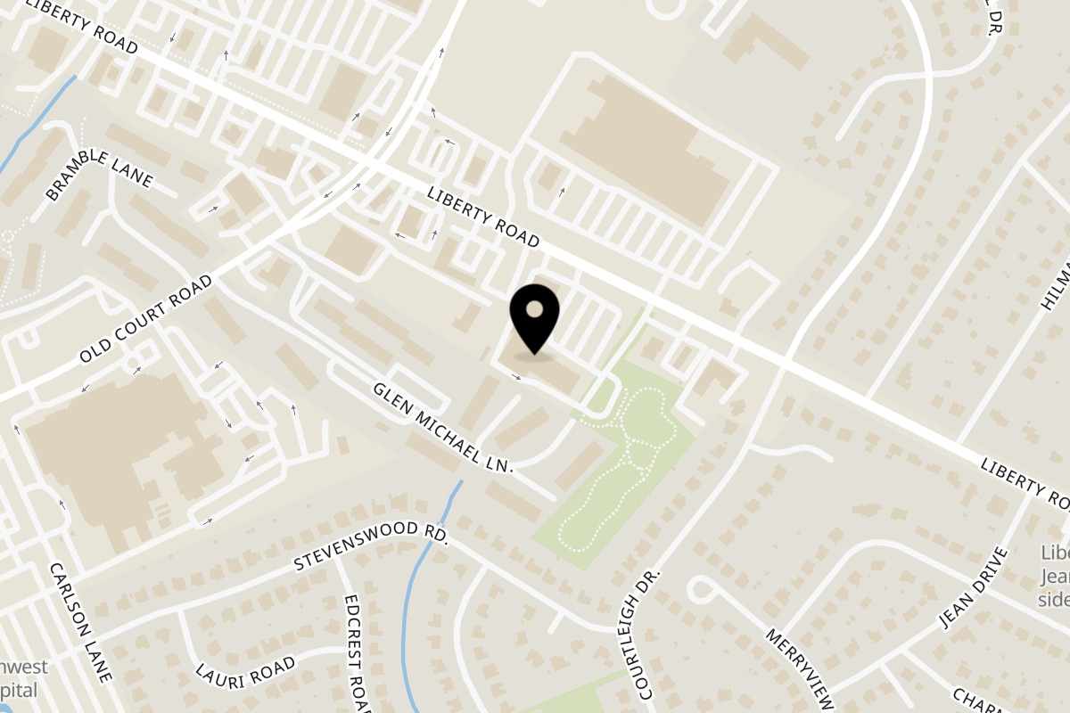 Map showing the location of MOBASCUISINE on 8511 Liberty Rd in Randallstown